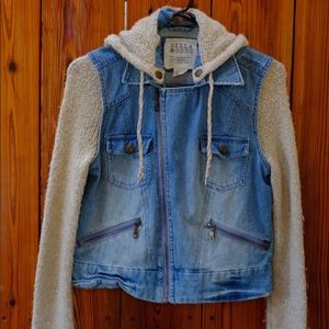 Billabong Denim and Crochet Jacket